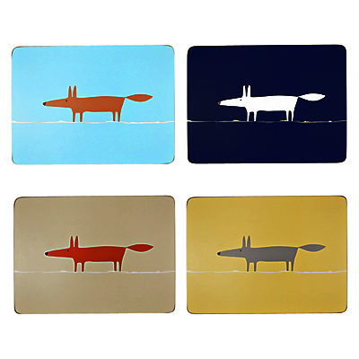 Scion Mr Fox Placemets, Set of 4 Scion Mr Fox Placemets, Set of 4